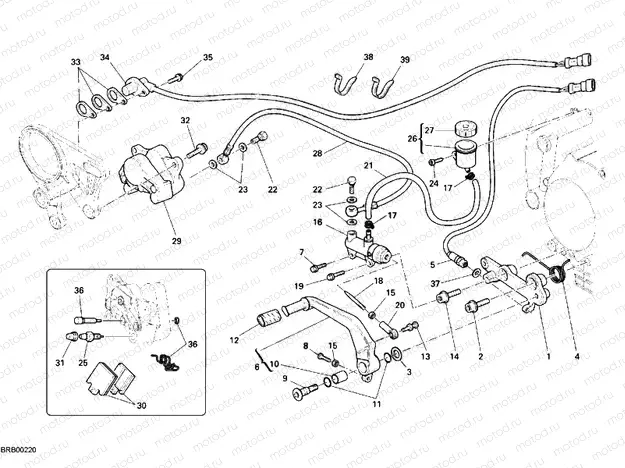 REAR BRAKE SYSTEM » BRAKING SYSTEM