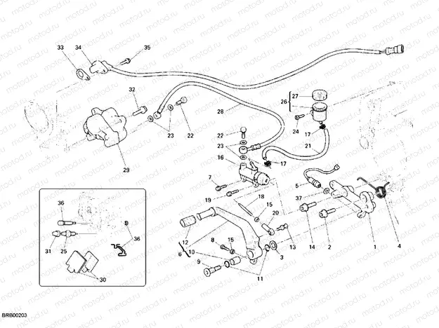 REAR BRAKE SYSTEM » BRAKING SYSTEM