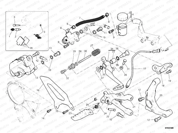 REAR BRAKE SYSTEM » BRAKING SYSTEM