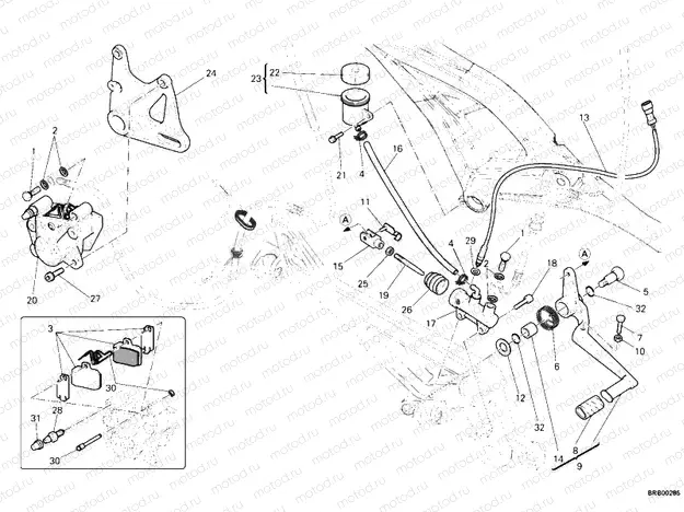 REAR BRAKE SYSTEM » BRAKING SYSTEM