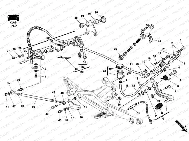 REAR BRAKE SYSTEM CLUB ITALIA » BRAKING SYSTEM