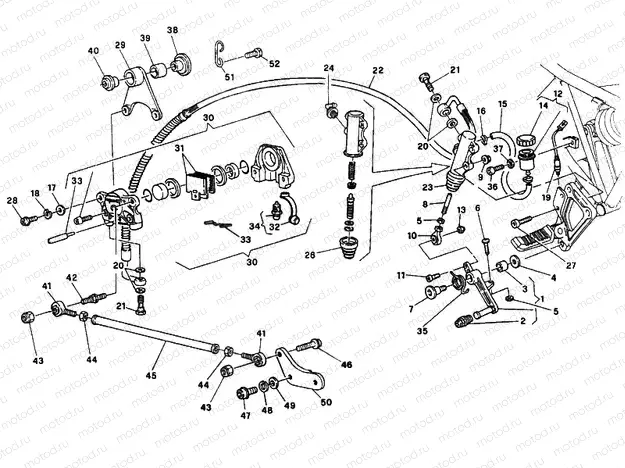 REAR BRAKE SYSTEM DM 024037 » BRAKING SYSTEM