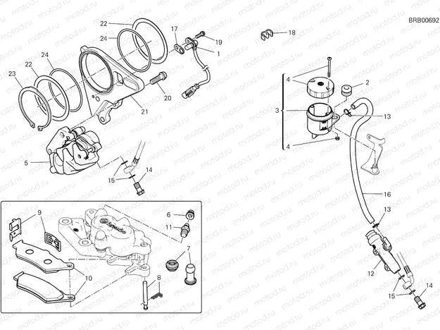 REAR BRAKE SYSTEM [MOD:DVL1260S]