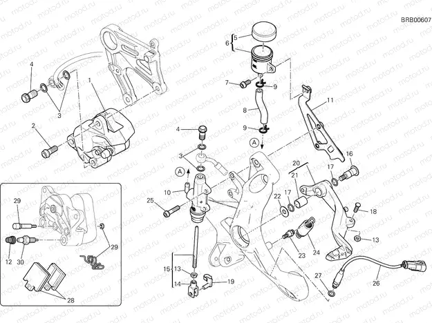REAR BRAKE SYSTEM [MOD:M 821]