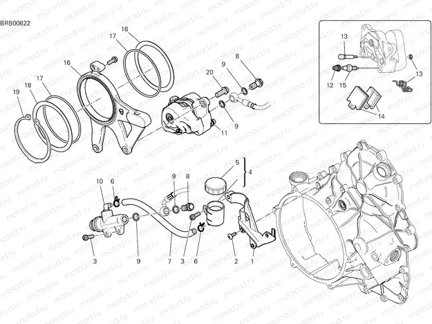 REAR BRAKE SYSTEM [MOD:PANV4 SP,PANV4SPM]