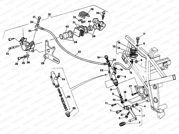 REAR BRAKE SYSTEMMY91 » BRAKING SYSTEM