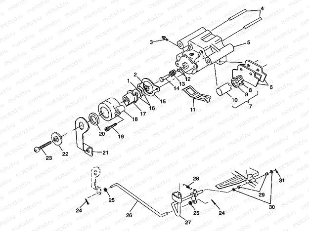 REAR BRAKE Trail Blazer W98BA25C (4945464546B013) | REAR BRAKE Trail Blazer W98BA25C (4945464546B013)