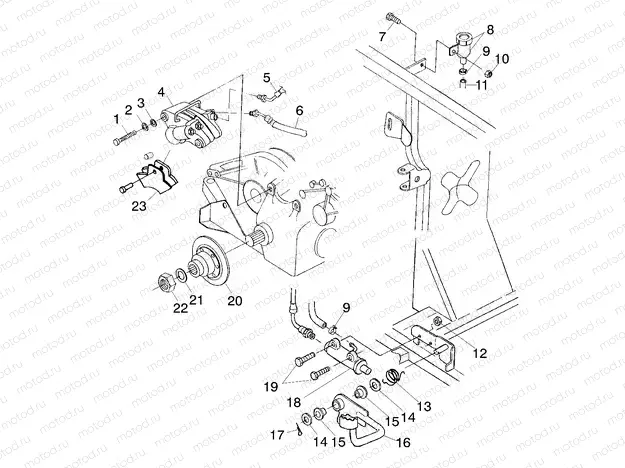 REAR BRAKE/FOOT PEDAL - A00CH33AC (4959905990C009) | REAR BRAKE/FOOT PEDAL - A00CH33AC (4959905990C009)