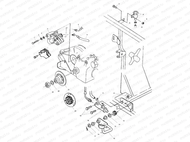 REAR BRAKE/FOOT PEDAL - A01CH50AA (4964466446C009) | REAR BRAKE/FOOT PEDAL - A01CH50AA (4964466446C009)