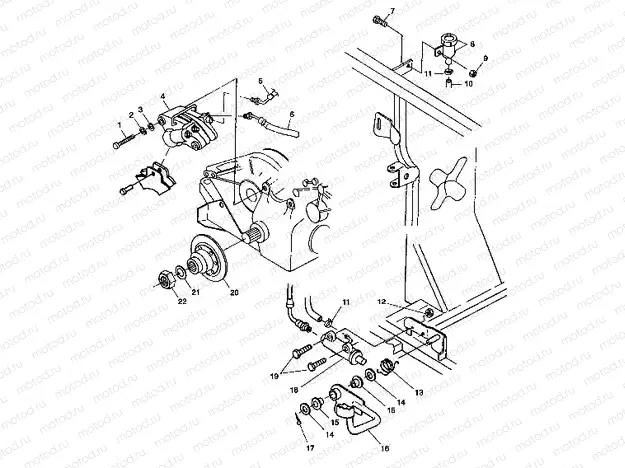 REAR BRAKE/FOOT PEDAL - W98CH50A(C)(D) (4950135013c013) | REAR BRAKE/FOOT PEDAL - W98CH50A(C)(D) (4950135013c013)