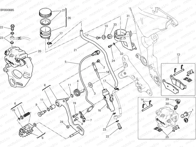 REAR BRAKING SYSTEM [MOD:MS1260E]