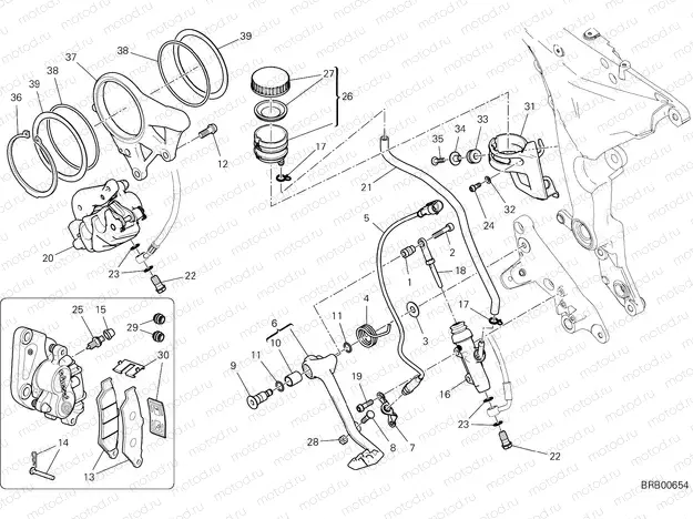 REAR BRAKING SYSTEM [MOD:MS1260PP]