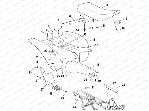REAR CAB - A01BA50AA (4963716371A004) | REAR CAB - A01BA50AA (4963716371A004)