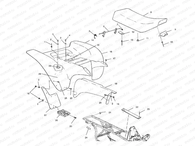 REAR CAB - A02BA38CA (4969936993A04) | REAR CAB - A02BA38CA (4969936993A04)