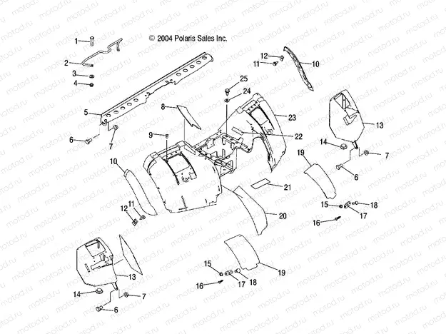 REAR CAB - A05JD50AA/AB/AC (4995189518A07) | REAR CAB - A05JD50AA/AB/AC (4995189518A07)