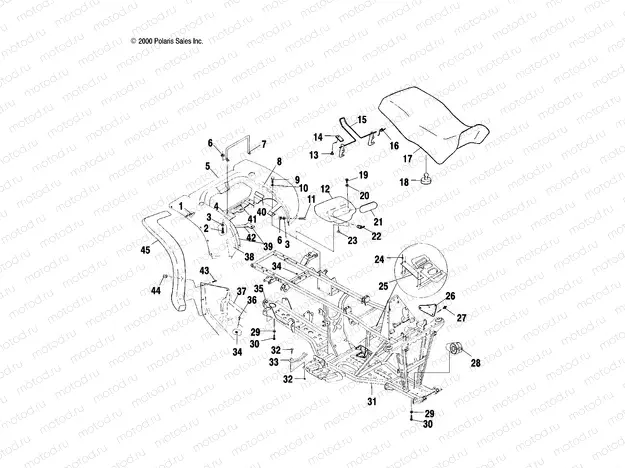 REAR CAB and SEAT - A00CH33AC (4959905990A005) | REAR CAB and SEAT - A00CH33AC (4959905990A005)