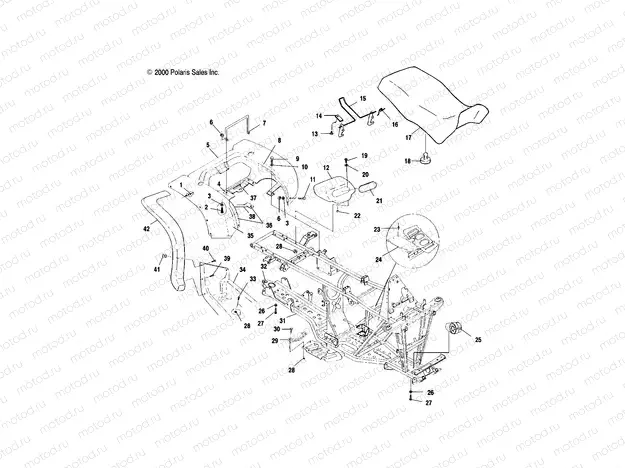 REAR CAB and SEAT - A01CH50AA (4964466446A003) | REAR CAB and SEAT - A01CH50AA (4964466446A003)