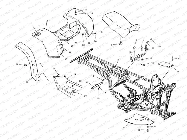 REAR CAB and SEAT - A02CL50AA/DA (4967986798A04) | REAR CAB and SEAT - A02CL50AA/DA (4967986798A04)