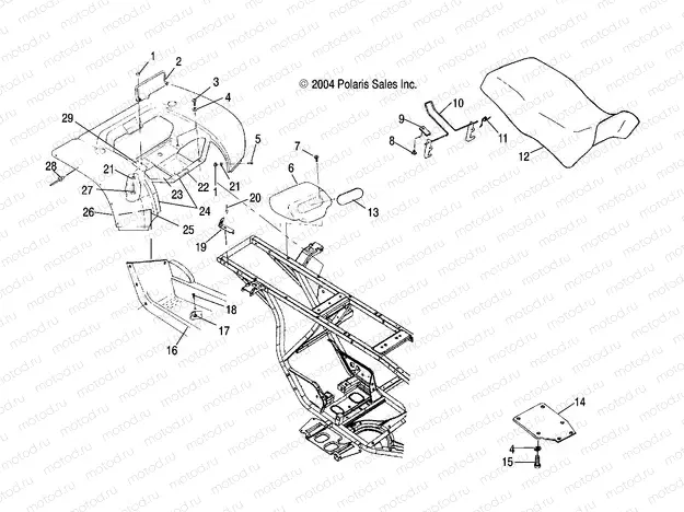 REAR CAB and SEAT - A04CA32AA/AB/FA (4994839483A04) | REAR CAB and SEAT - A04CA32AA/AB/FA (4994839483A04)