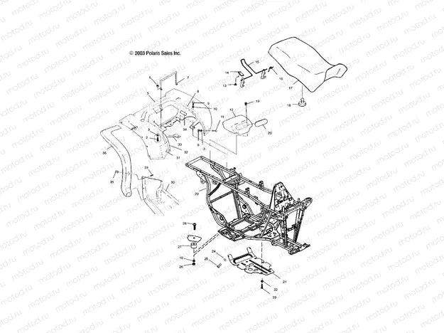 REAR CAB and SEAT - A04CB32AA/FC (4986188618A03) | REAR CAB and SEAT - A04CB32AA/FC (4986188618A03)