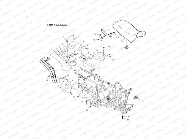 REAR CAB AND SEAT - A04CH42AA/AE/AG (4986068606A03) | REAR CAB AND SEAT - A04CH42AA/AE/AG (4986068606A03)