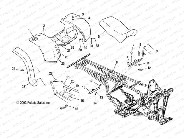 REAR CAB and SEAT - A04CL50AA (4986288628A04) | REAR CAB and SEAT - A04CL50AA (4986288628A04)