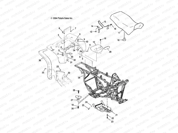 REAR CAB and SEAT - A05CB32AA (4994889488A03) | REAR CAB and SEAT - A05CB32AA (4994889488A03)