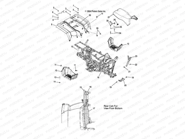 REAR CAB and SEAT - A05MH59AK/AN (4994199419A03) | REAR CAB and SEAT - A05MH59AK/AN (4994199419A03)