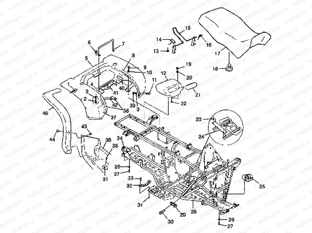 REAR CAB and SEAT - A99CH33CB (4945964596a005) | REAR CAB and SEAT - A99CH33CB (4945964596a005)