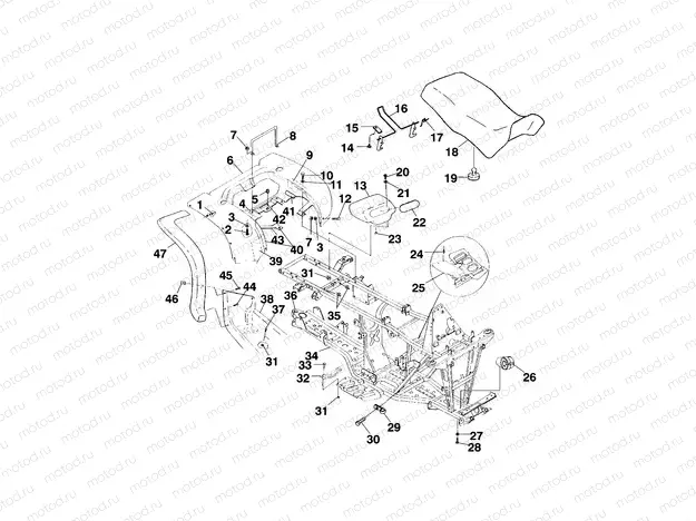 REAR CAB and SEAT - A99CH50EB (4949114911a005) | REAR CAB and SEAT - A99CH50EB (4949114911a005)