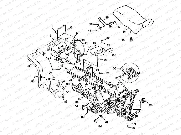 REAR CAB and SEAT - S98CH50E(B) (4950135013a005) | REAR CAB and SEAT - S98CH50E(B) (4950135013a005)