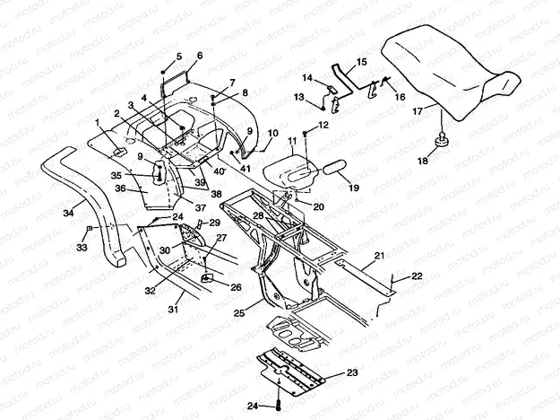 REAR CAB and SEAT - W98CA28C (4945364536a007) | REAR CAB and SEAT - W98CA28C (4945364536a007)
