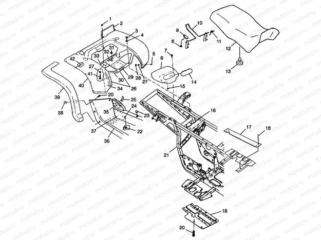 REAR CAB and SEAT XPLORER 300 W98CC28C (4945264526A005) | REAR CAB and SEAT XPLORER 300 W98CC28C (4945264526A005)