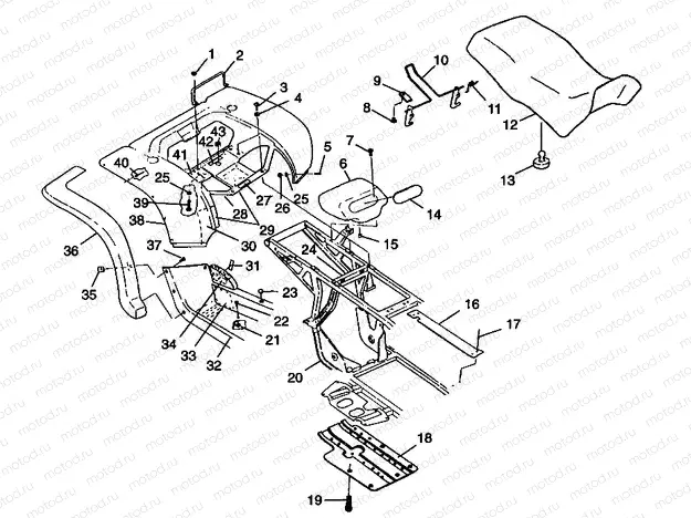 REAR CAB and SEAT XPLORER 400L W98CC38C (4945414541A006) | REAR CAB and SEAT XPLORER 400L W98CC38C (4945414541A006)
