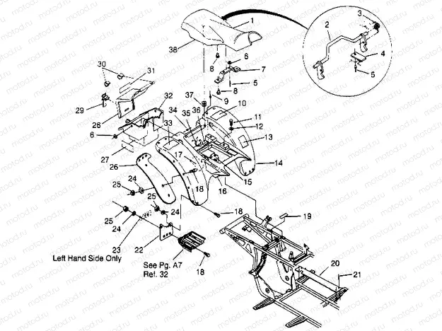 REAR CAB ASSEMBLY 2x4 400L W947540 (4926752675A006) | REAR CAB ASSEMBLY 2x4 400L W947540 (4926752675A006)
