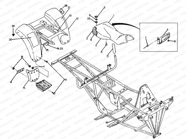 Rear Cab Assembly (4916361636002A) | Rear Cab Assembly (4916361636002A)