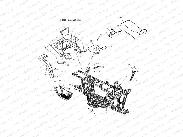REAR CAB | REAR CAB, SEAT and MAIN FRAME - A04CH59AK/AL/AN/AQ/AW (4987318731A03)
