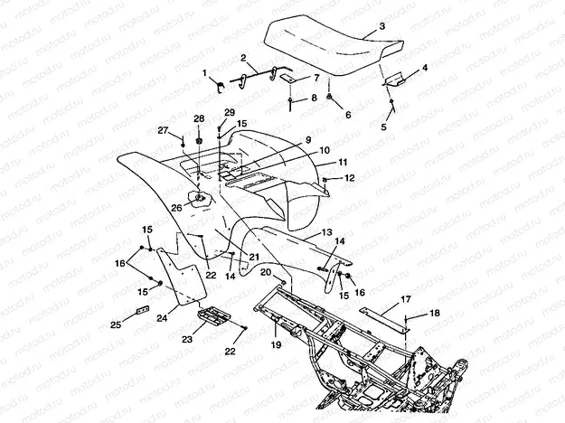 REAR CAB Trail Blazer W98BA25C (4945464546A006) | REAR CAB Trail Blazer W98BA25C (4945464546A006)