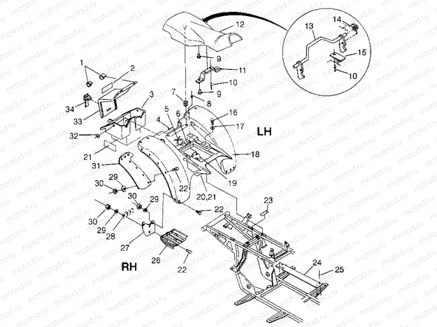 REAR CAB Trail Boss W968527 (4935883588A006) | REAR CAB Trail Boss W968527 (4935883588A006)
