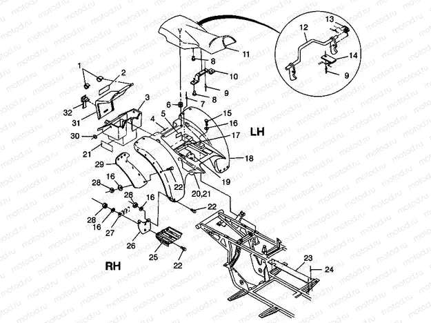 REAR CAB Trail Boss W98AA25C (4945314531A006) | REAR CAB Trail Boss W98AA25C (4945314531A006)