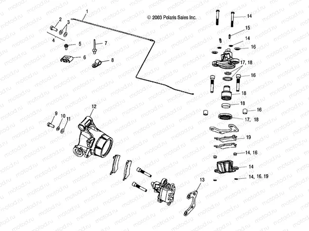 REAR CALIPER - A04CH42AQ/AR/AS/AT/AV (4987258725B09) | REAR CALIPER - A04CH42AQ/AR/AS/AT/AV (4987258725B09)