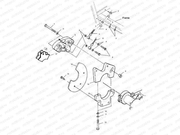 REAR CALIPER MOUNTING - A01CG38CA (4963916391B013) | REAR CALIPER MOUNTING - A01CG38CA (4963916391B013)