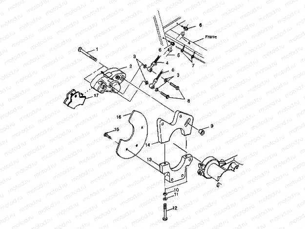 REAR CALIPER MOUNTING - W98BC50A (4944994499c002) | REAR CALIPER MOUNTING - W98BC50A (4944994499c002)