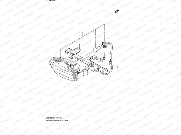 REAR COMBINATION LAMP (LT-F400FL1 P24)