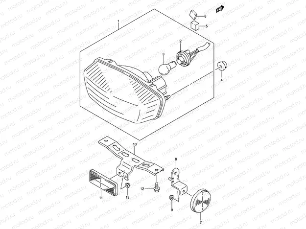 REAR COMBINATION (MODEL K5/K6/K7 E28)