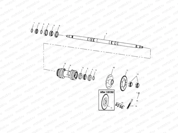 REAR DRIVE - A02CL50AA/DA (4967986798B12) | REAR DRIVE - A02CL50AA/DA (4967986798B12)