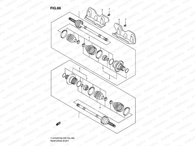 REAR DRIVE SHAFT