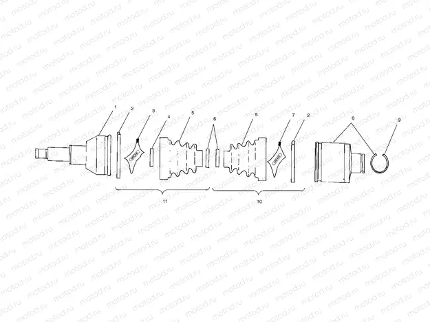 REAR DRIVE SHAFT - A00CH33AC (4959905990B005) | REAR DRIVE SHAFT - A00CH33AC (4959905990B005)