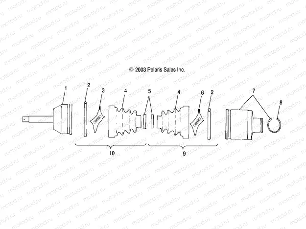 REAR DRIVE SHAFT - A04CH59AK/AL/AN/AQ/AW (4987468746B03) | REAR DRIVE SHAFT - A04CH59AK/AL/AN/AQ/AW (4987468746B03)