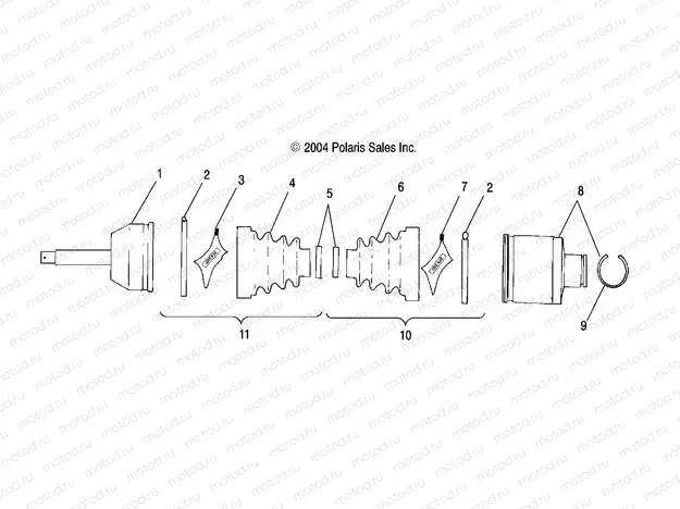 REAR DRIVE SHAFT - A05MH59AK/AN (4994279427B13) | REAR DRIVE SHAFT - A05MH59AK/AN (4994279427B13)